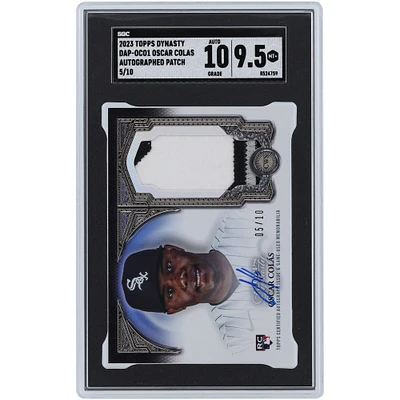 Oscar Colas Chicago White Sox Autographed 2023 Topps Dynasty Tri-Color Relic #DAP-OCO1 #5/10 SGC Authenticated 9.5/10 Rookie Card 
