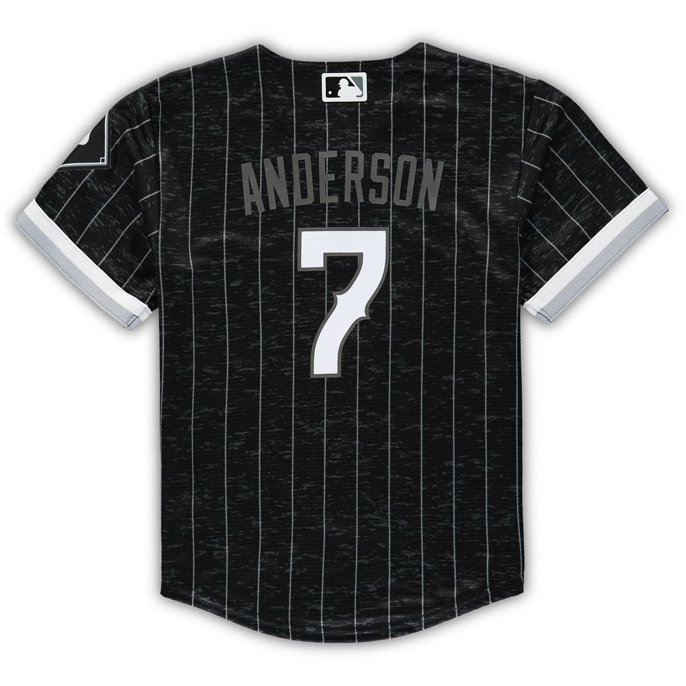 Nike Preschool Nike Tim Anderson Black Chicago White Sox City Connect  Script Replica Jersey