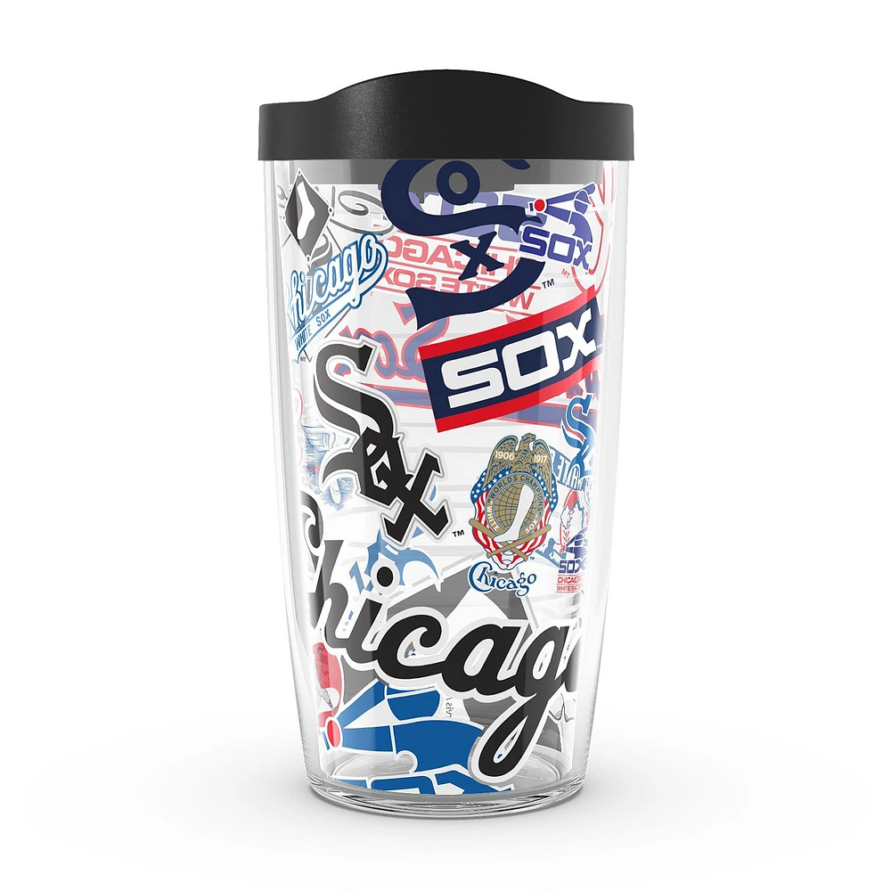 Tervis Chicago White Sox 16oz. Gobelet entièrement enveloppé avec couvercle