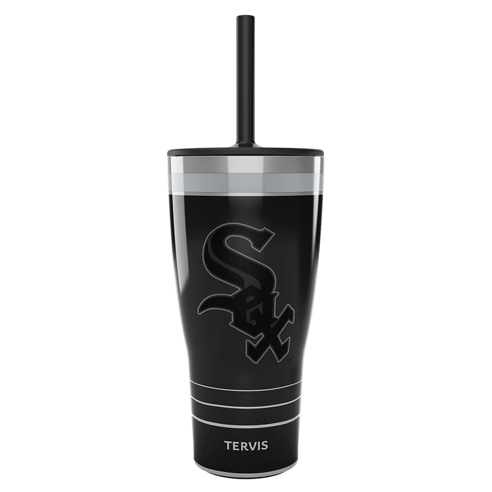 Tervis White Sox de Chicago 30oz. Gobelet de jeu de nuit avec paille