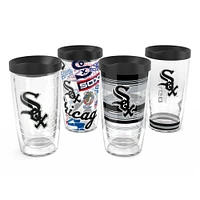 Tervis Chicago White Sox paquet de quatre 16oz. Ensemble de gobelets classiques