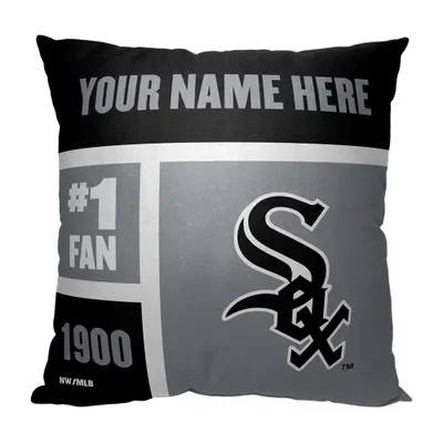 Chicago White Sox The Northwest Group 18'' x 18'' Colorblock Personalized Throw Pillow