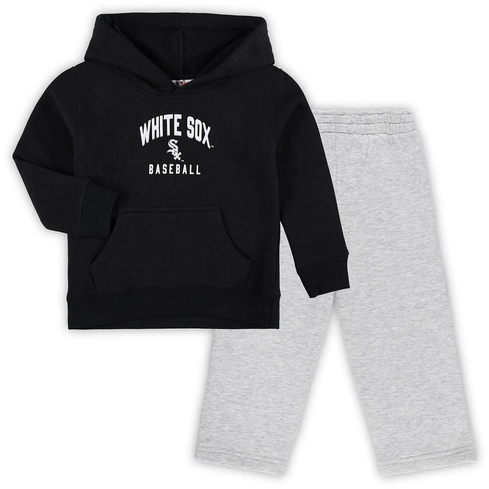 Toddler Black/Gray Chicago White Sox Play-By-Play Pullover Fleece Hoodie & Pants Set