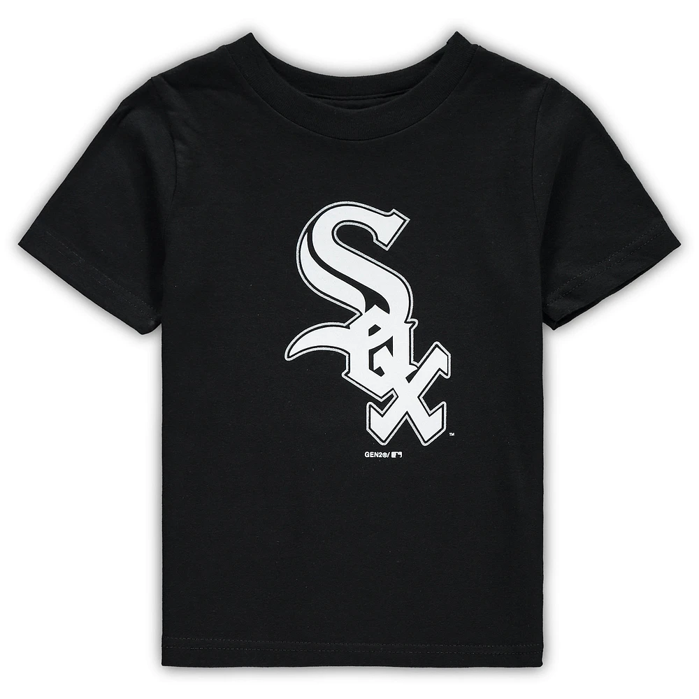 Youth Tiny Turnip White Chicago Sox Baseball Bow T-Shirt Size: Large