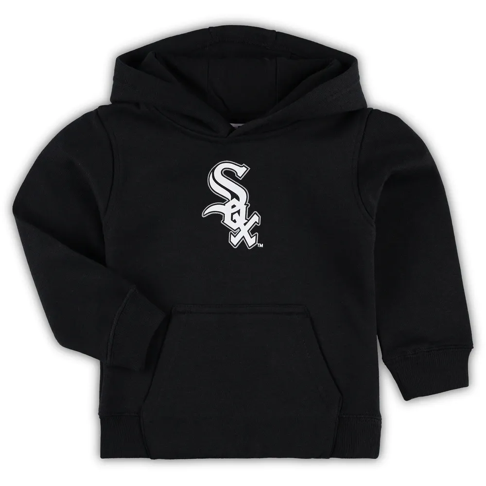 Toddler Black Chicago White Sox Team Primary Logo Fleece Pullover Hoodie