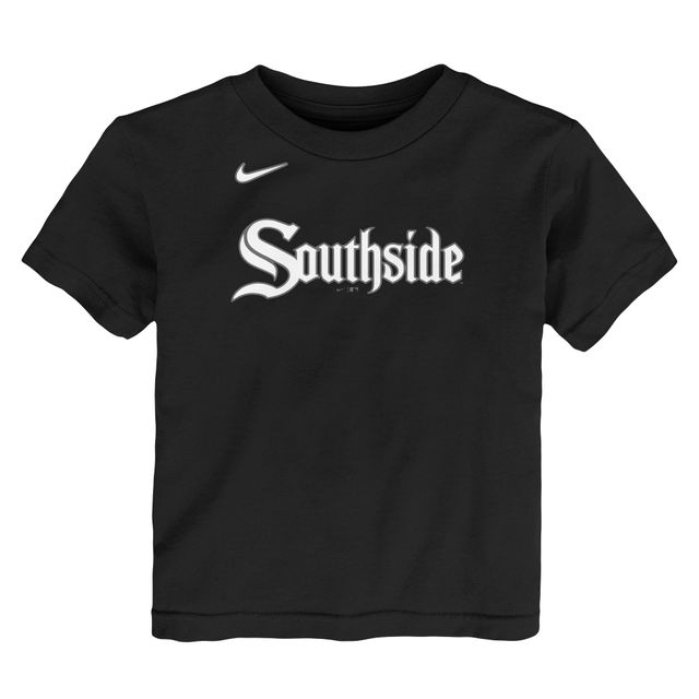 T-shirt Nike Tim Anderson pour tout-petit, noir, Chicago White Sox, City Connect, nom et numéro