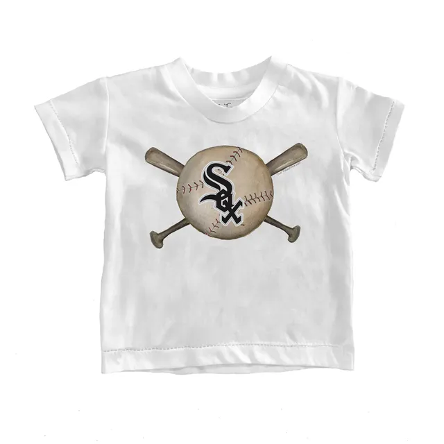 Tiny Turnip Chicago White Sox Women's Black Logo Mom T-Shirt
