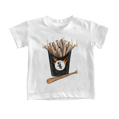 Lids Chicago White Sox Tiny Turnip Women's Heart Bat T-Shirt - Black