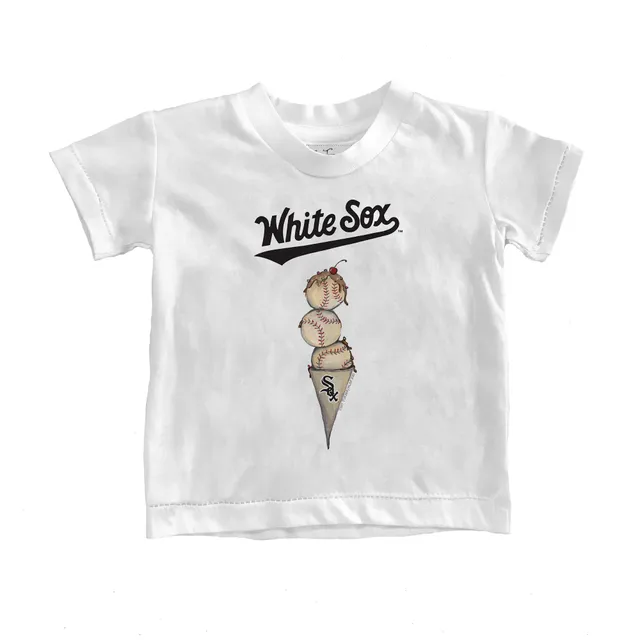 Chicago White Sox Tiny Turnip Women's Heart Banner T-Shirt - White