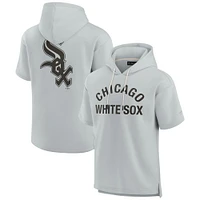 Unisex Fanatics Gray Chicago White Sox Elements Super Soft Fleece Short Sleeve Pullover Hoodie