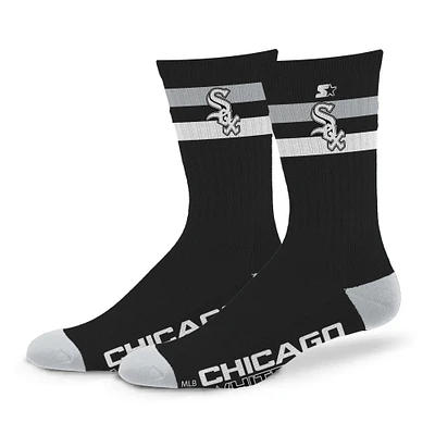 Chaussettes unisexes Starter Chicago White Sox Team Color à deux bandes