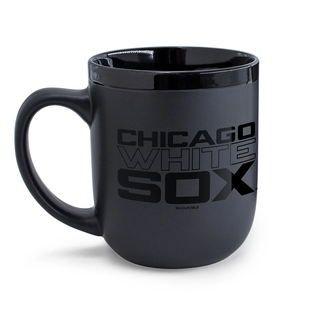 WinCraft Chicago White Sox 17 oz. Tasse noire ton sur ton