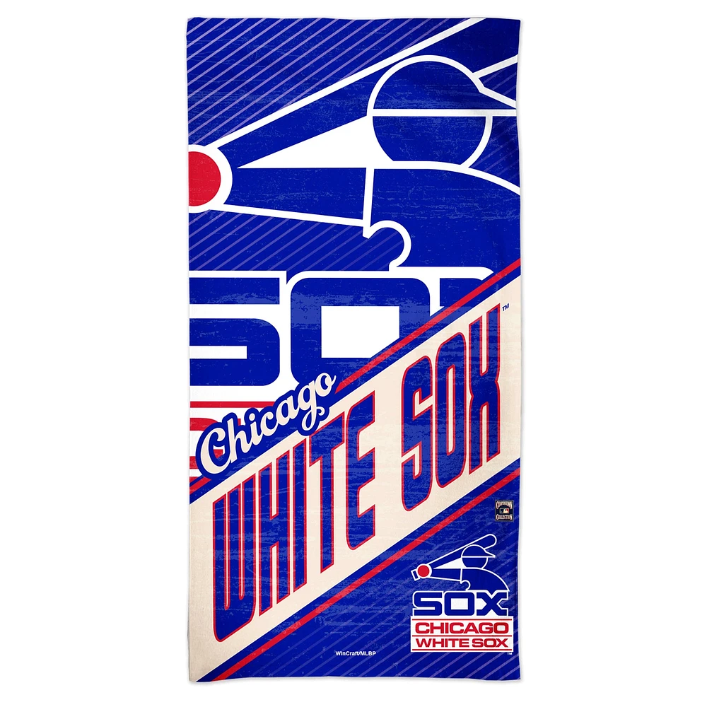 Serviette de plage WinCraft Chicago White Sox 30'' x 60'' Cooperstown Collection Spectra