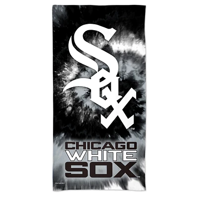 Serviette de plage WinCraft Chicago White Sox 60'' x 30'' Tie-Dye Spectra