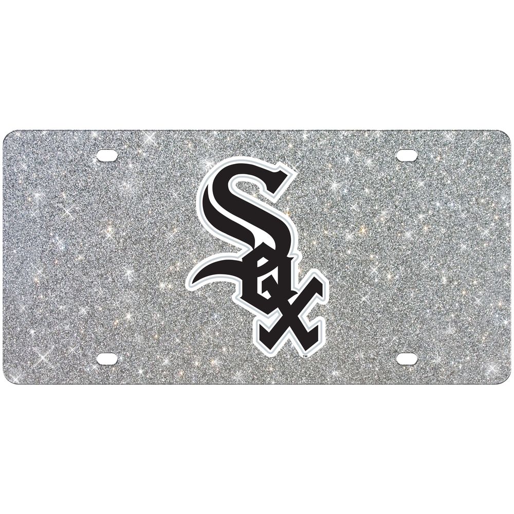 WinCraft Chicago White Sox Acrylic Glitter License Plate