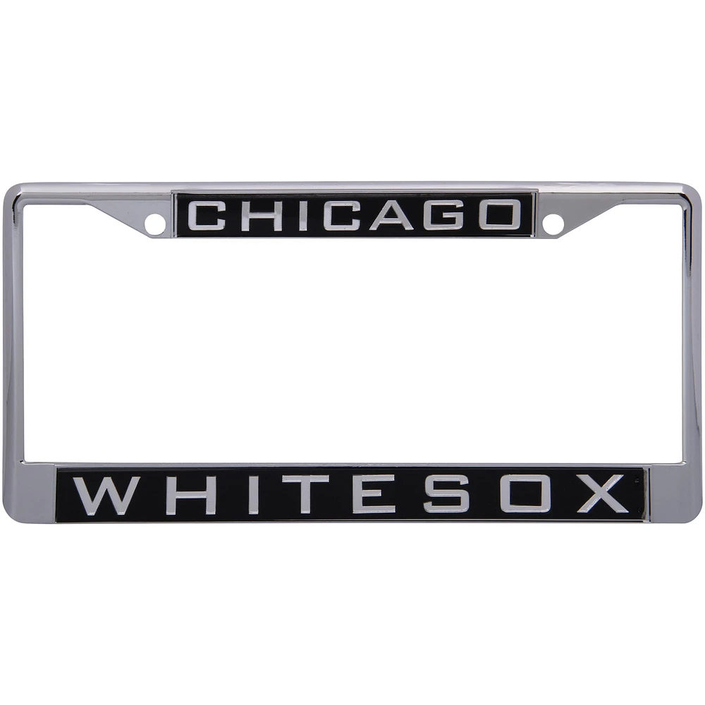 WinCraft Chicago White Sox Cadre de plaque d'immatriculation en métal incrusté au laser