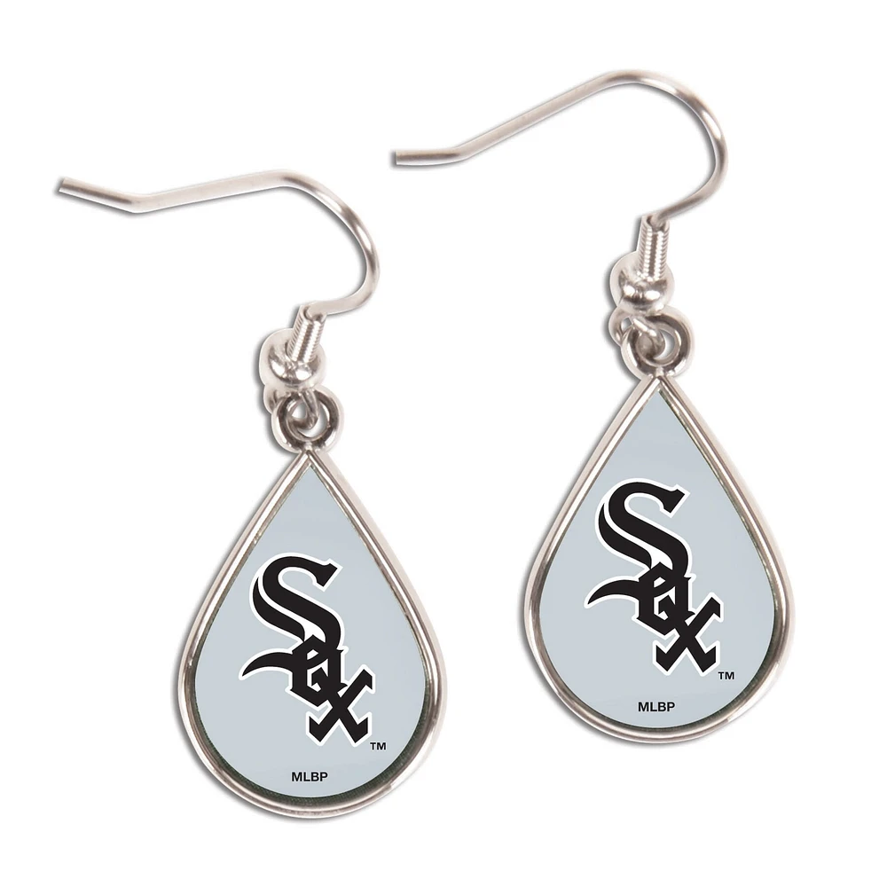 WinCraft Chicago White Sox Boucles d'oreilles pendantes en forme de larme