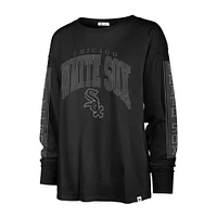 Women's '47 Black Chicago White Sox Statement Long Sleeve T-Shirt