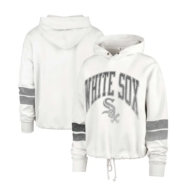 Women's Chicago White Sox Black Plus Size Colorblock Pullover Hoodie