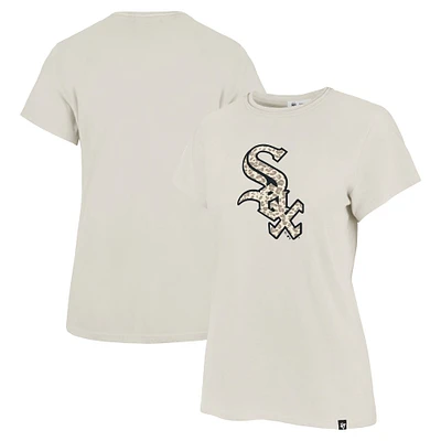 Women's '47 Oatmeal Chicago White Sox Panthera Frankie T-shirt