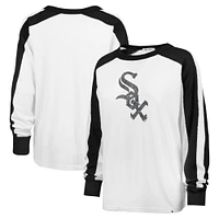 T-shirt à manches longues '47 White Chicago Sox Premier Caribou pour femmes