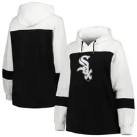 Women's Black Chicago White Sox Plus Colorblock Pullover Hoodie