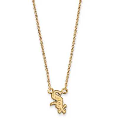 Chicago White Sox Women's 18'' 10k Yellow Gold Small Pendant Necklace