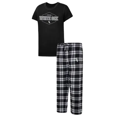 Chicago White Sox Concepts Sport Women's Badge T-Shirt & Pajama Pants Sleep Set - Black/Gray