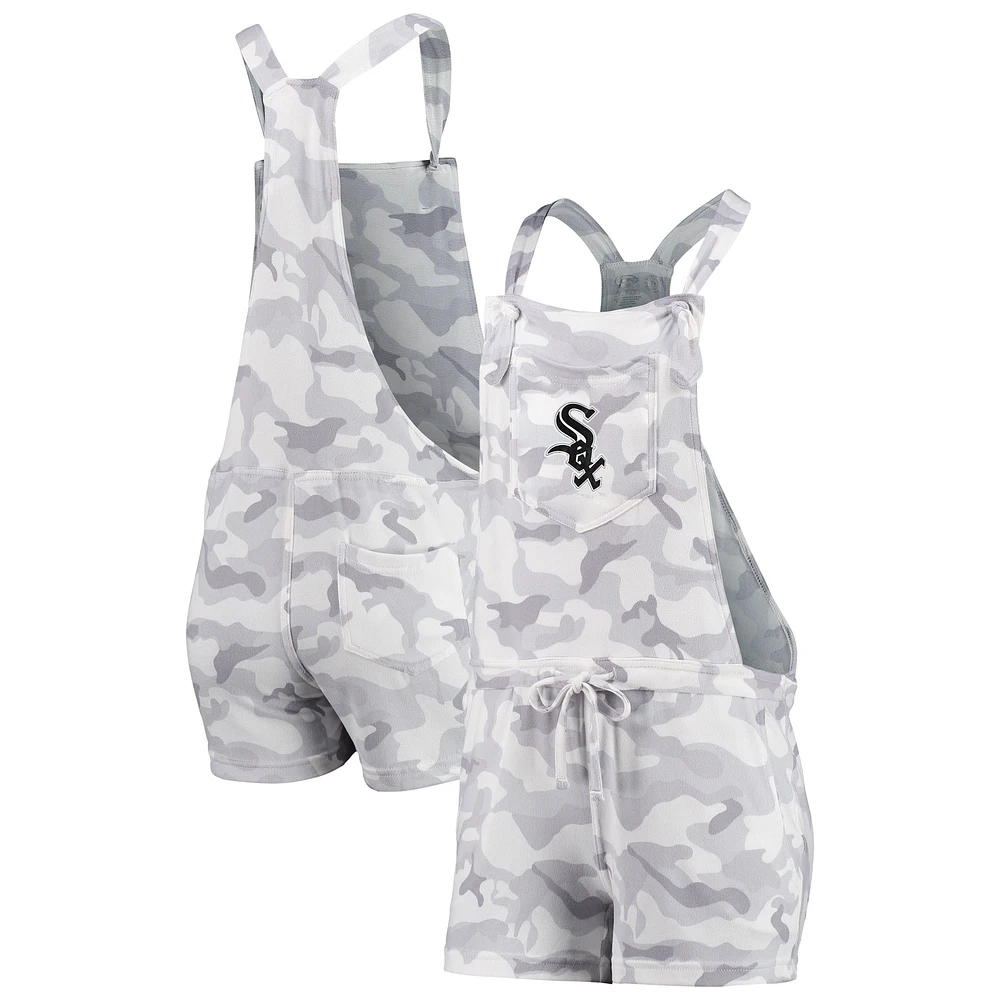 Salopette barboteuse camouflage Concepts Sport gris Chicago White Sox pour femmes