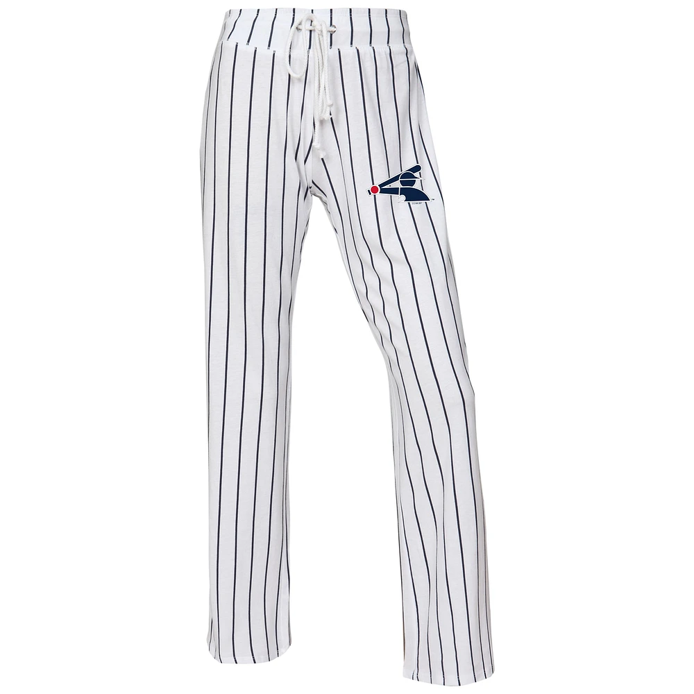 Women's Concepts Sport White Chicago Sox Vigor Pinstripe Sleep Pant