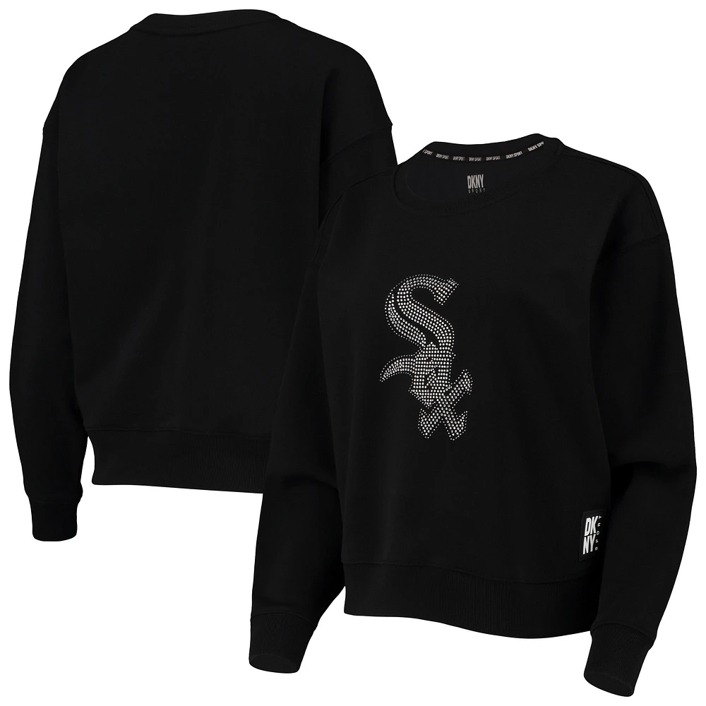 DKNY Sport Noir Chicago White Sox Carrie Pullover Sweatshirt pour femme