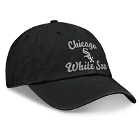 Casquette ajustable avec logo Fundamental Script de Chicago White Sox pour femmes Fanatics Black