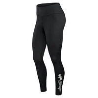 Legging noir Fanatics pour femmes Chicago White Sox Wordmark Stack