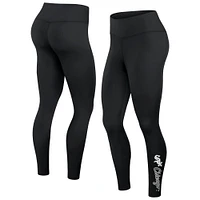 Legging noir Fanatics pour femmes Chicago White Sox Wordmark Stack