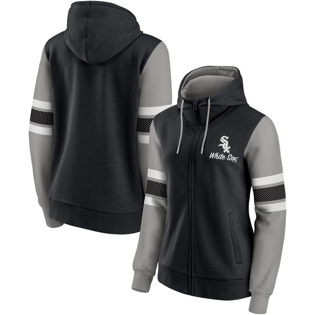 Fanatics Branded Women's Fanatics Branded Black/Gray Chicago White Sox  Primary Script Full-Zip Hoodie