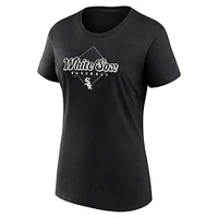 Pack combiné de t-shirts Fanatics pour femmes gris/noir Chicago White Sox