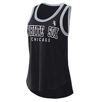 Women's G-III 4Her by Carl Banks  Black Chicago White Sox Clubhouse Tank Top