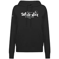 Women's Levelwear Black Chicago White Sox Accolade Adorn Monument Pullover Hoodie