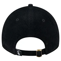 Women's New Era Black Chicago White Sox Corduroy 9TWENTY Adjustable Hat