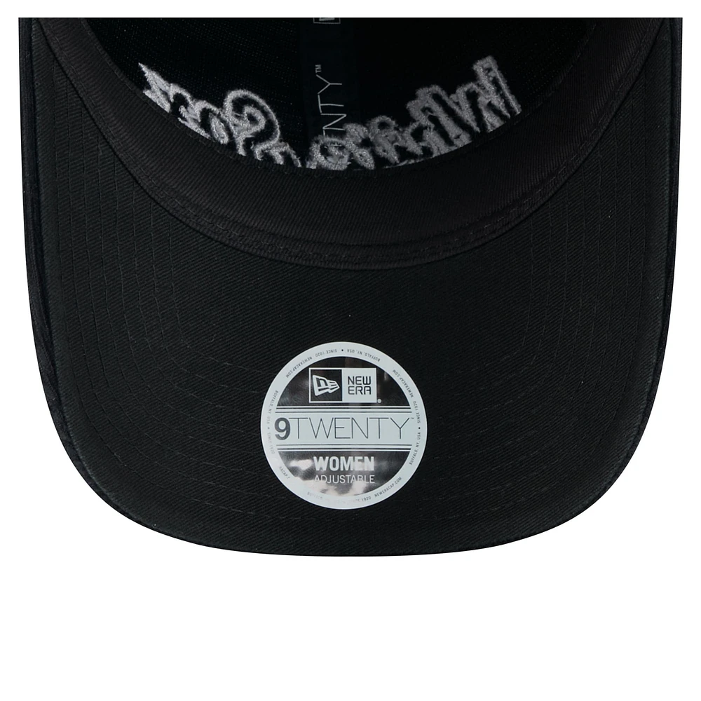 Women's New Era Black Chicago White Sox Corduroy 9TWENTY Adjustable Hat