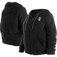 Women's New Era Black Chicago White Sox Plus Sherpa Full-Zip Jacket