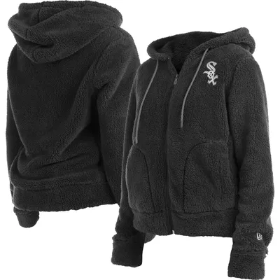 Chicago White Sox New Era Women's Sherpa Full-Zip Jacket - Black