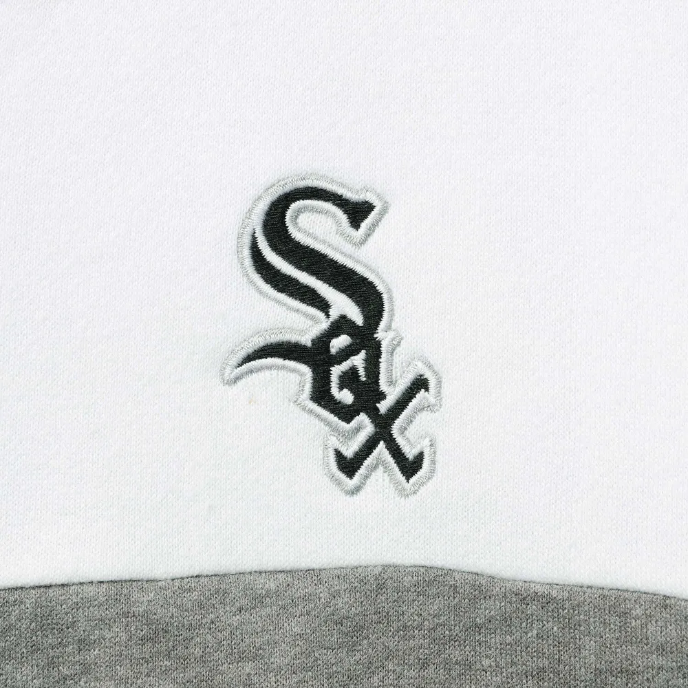 Women's New Era Heathered Black/White Chicago White Sox Colorblock