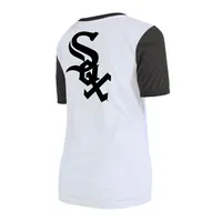 Women's New Era White Chicago Sox Colorblock T-Shirt