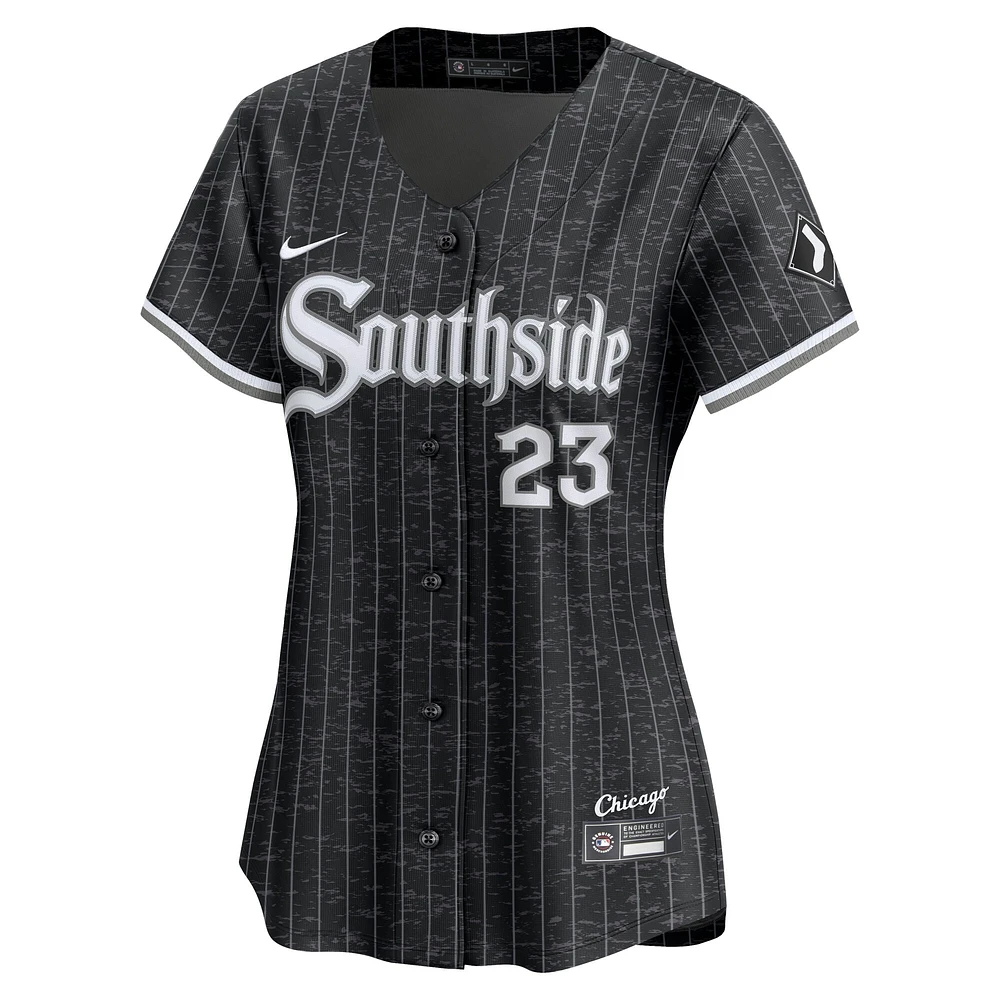 Maillot Nike Andrew Benintendi noir Chicago White Sox 2025 City Connect Limited pour femme