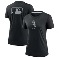 Women's Nike Black Chicago White Sox Authentic Collection Early Work Tri-Blend T-Shirt