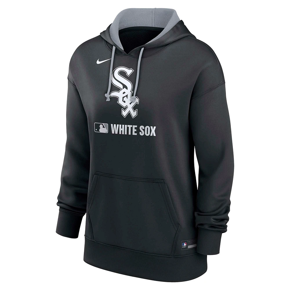 Women's Nike Black Chicago White Sox Authentic Collection Performance Pullover Hoodie