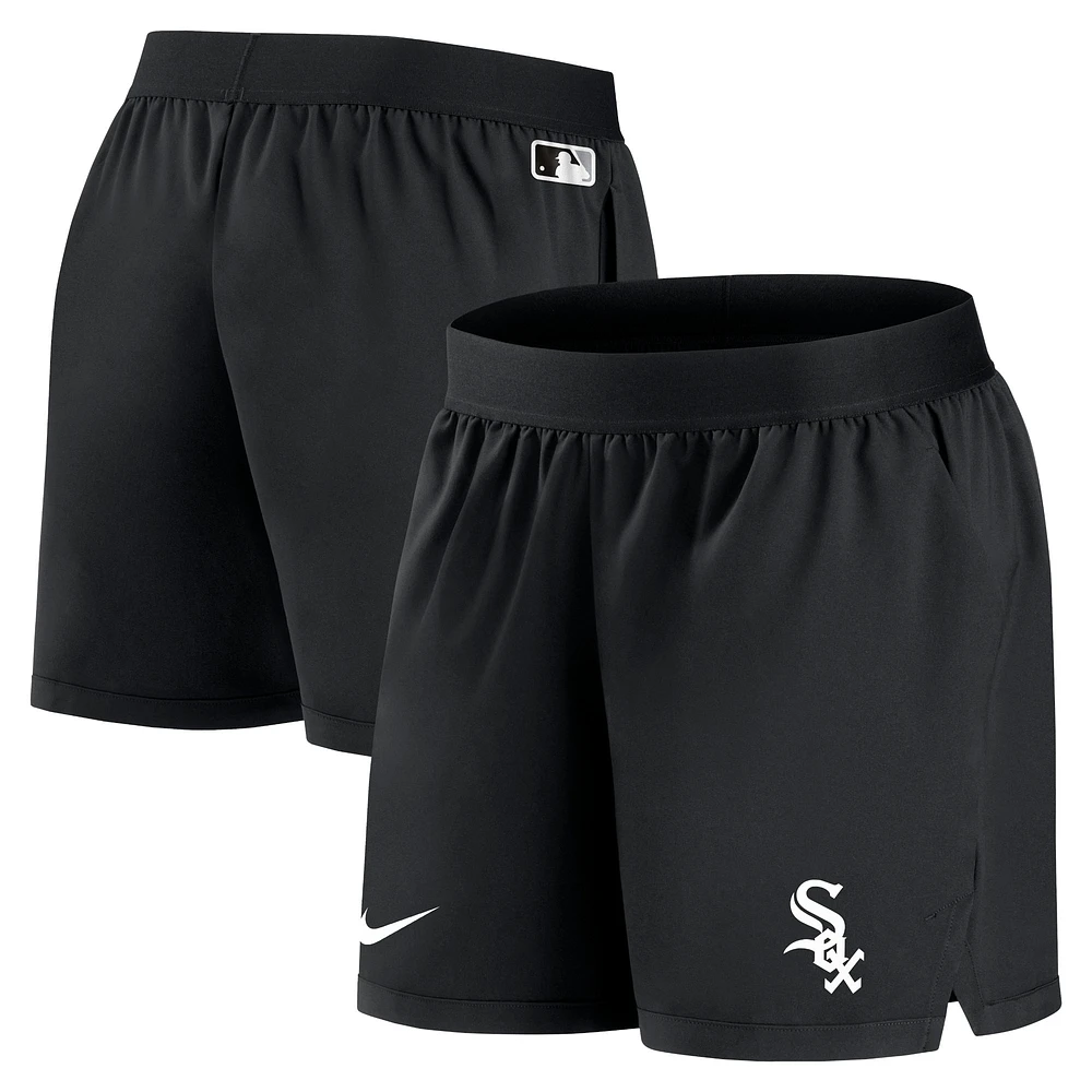 Short de performance d'équipe Nike Chicago White Sox Authentic Collection pour femme Noir