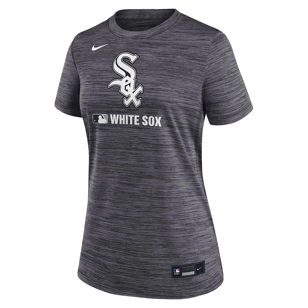 Women's Nike  Black Chicago White Sox Authentic Collection Velocity Performance T-Shirt