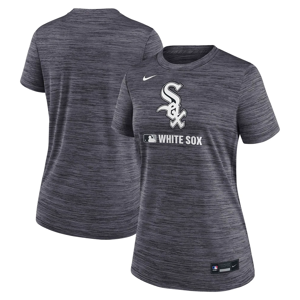 Women's Nike  Black Chicago White Sox Authentic Collection Velocity Performance T-Shirt